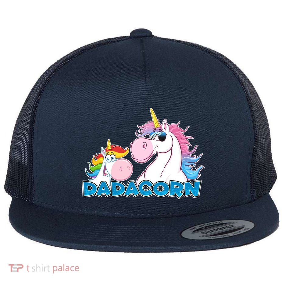 Dadacorn Dad Unicorn Flatbill Hat