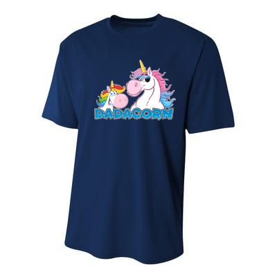 Dadacorn Dad Unicorn Youth Performance Sprint T-Shirt