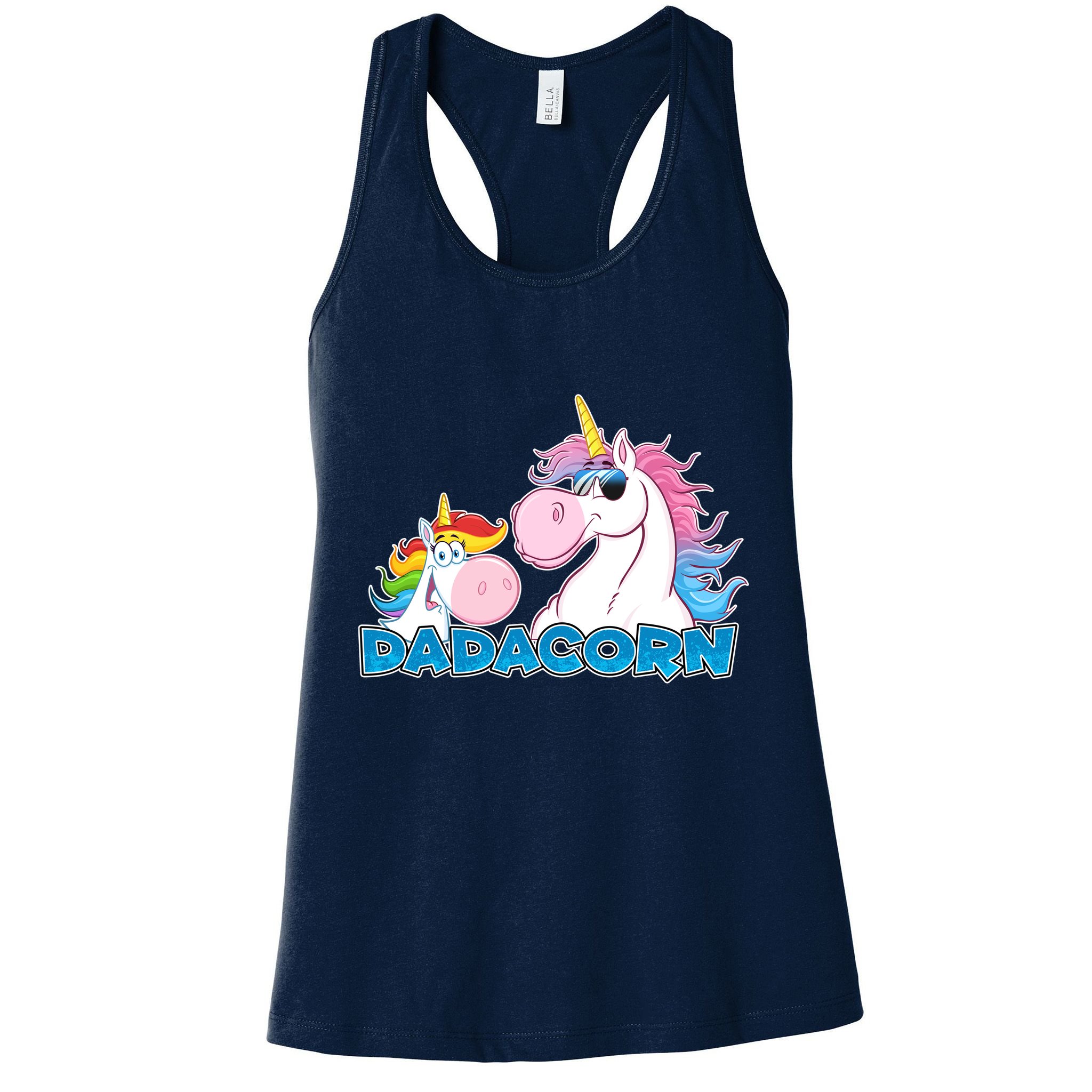 Dadacorn Dad Unicorn Womens Tank Top