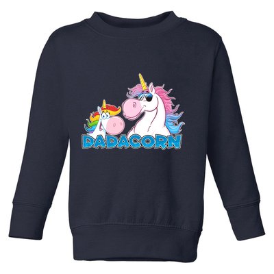 Dadacorn Dad Unicorn Toddler Sweatshirt