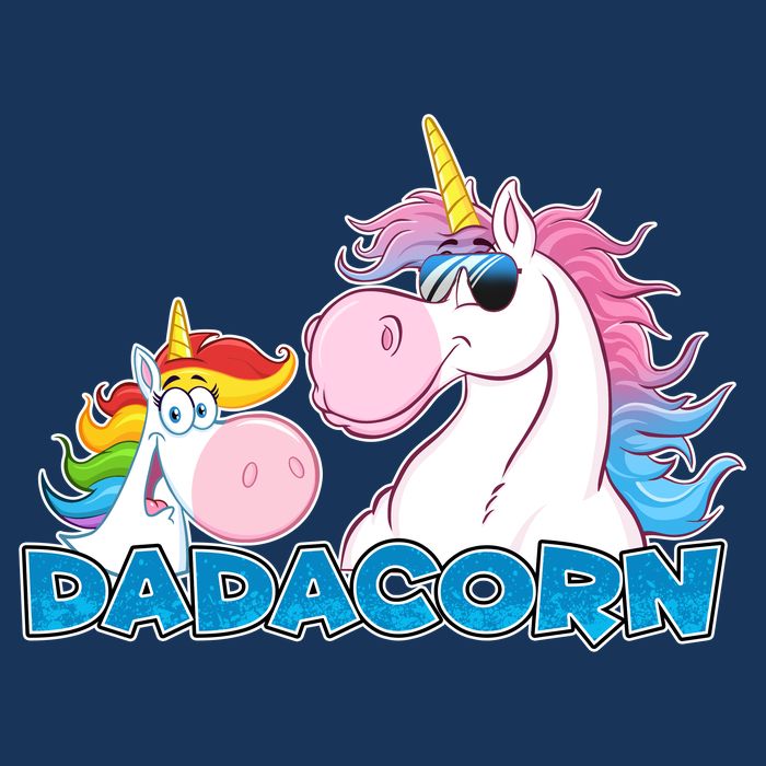 Dadacorn Dad Unicorn Tall Hoodie