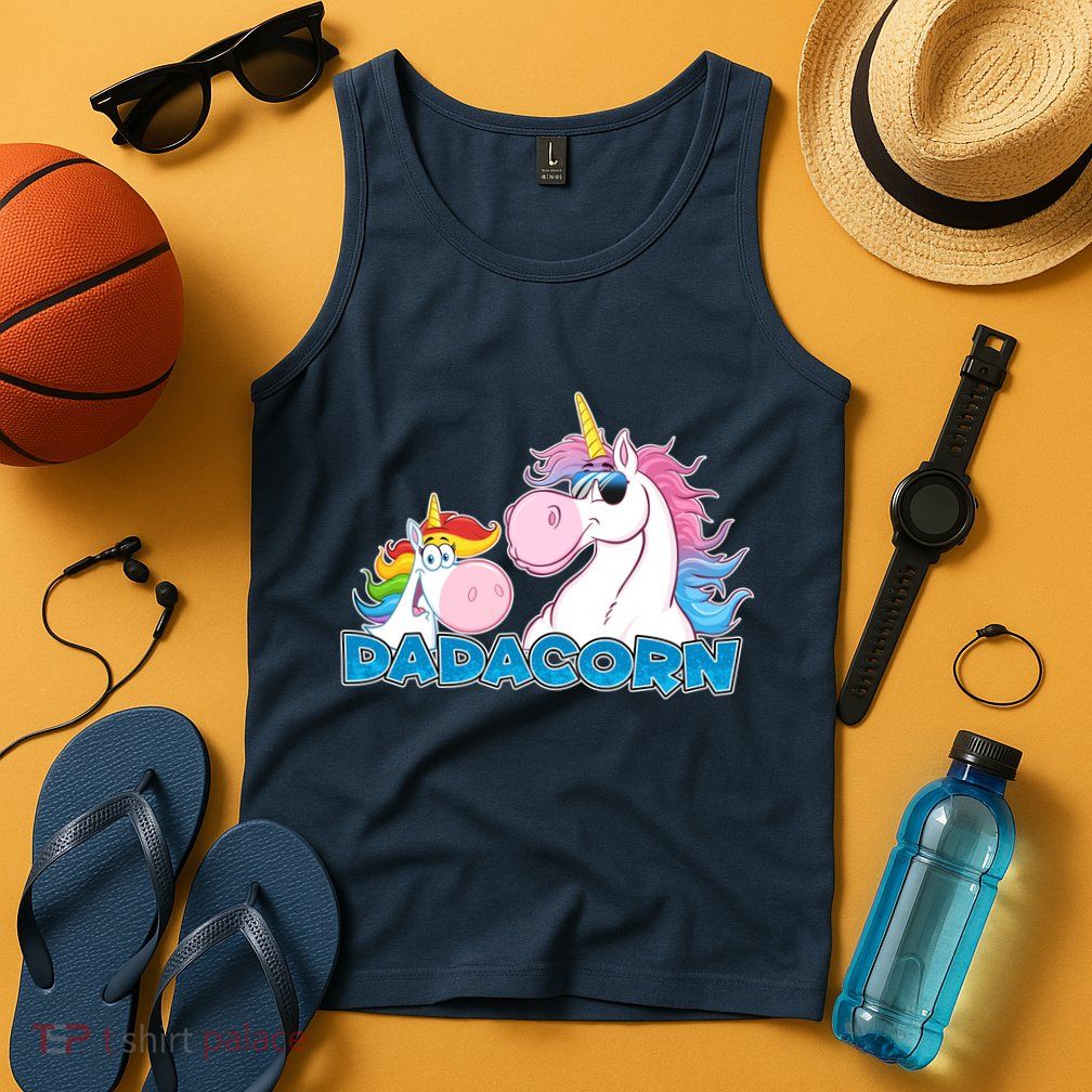 Dadacorn Dad Unicorn Tank Top