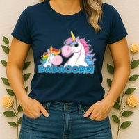 Dadacorn Dad Unicorn Womens T-Shirt