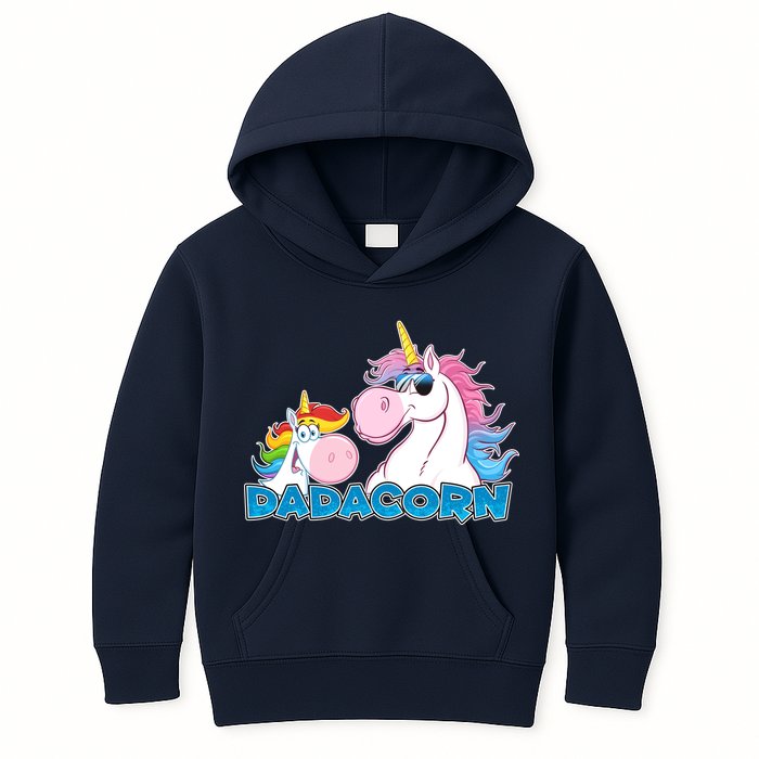 Dadacorn Dad Unicorn Kids Hoodie