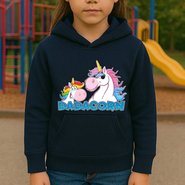Dadacorn Dad Unicorn Kids Hoodie