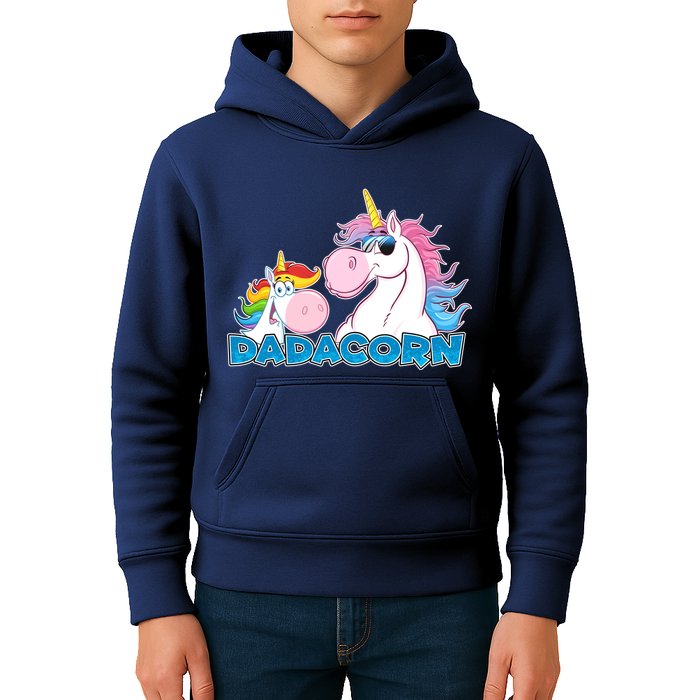 Dadacorn Dad Unicorn Kids Hoodie