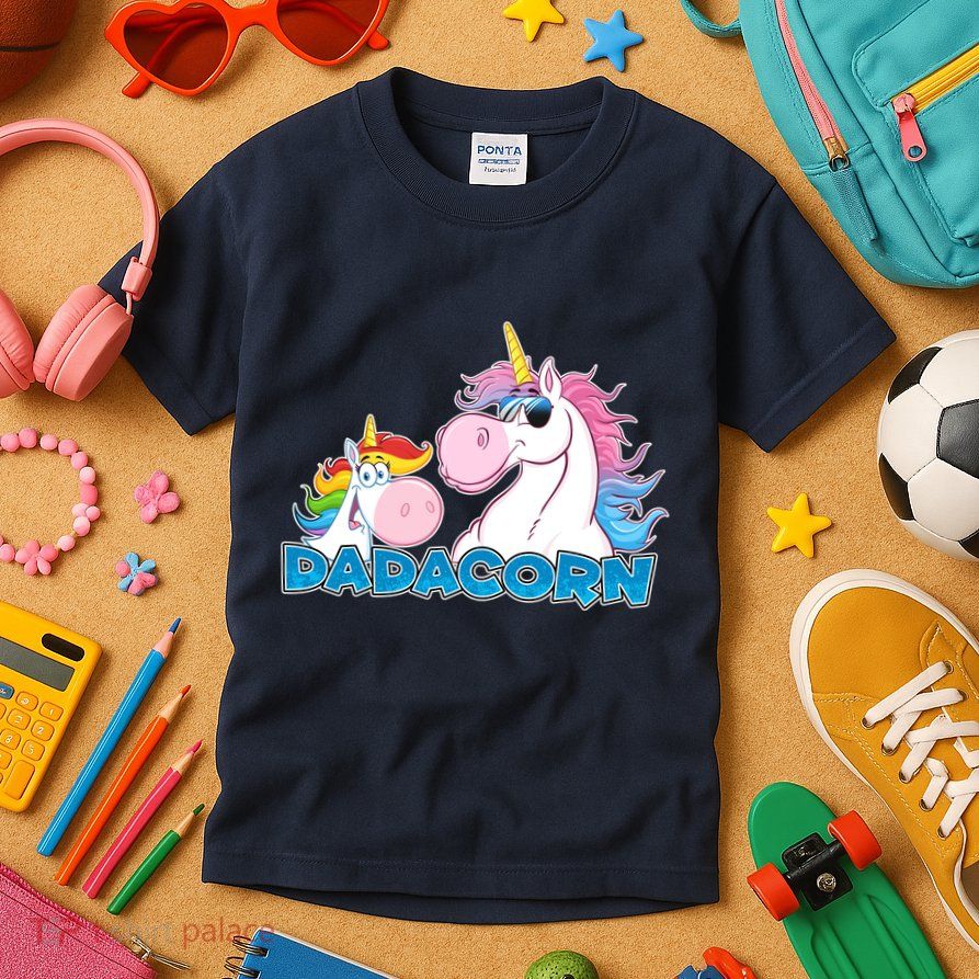 Dadacorn Dad Unicorn Kids T-Shirt