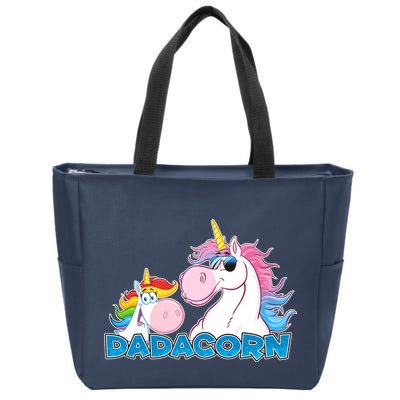Dadacorn Dad Unicorn Zip Tote Bag