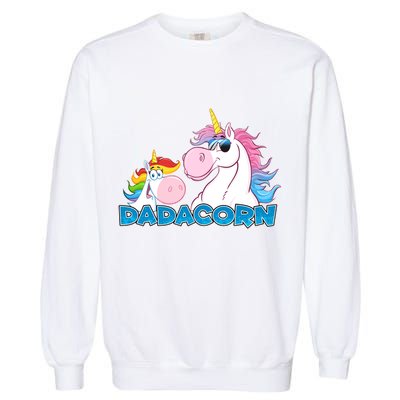 Dadacorn Dad Unicorn Garment-Dyed Sweatshirt
