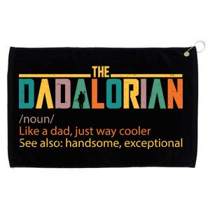 Dadalorian Definition Like A Dad But Way Cooler Grommeted Golf Towel