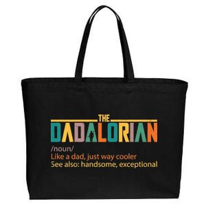 Dadalorian Definition Like A Dad But Way Cooler Cotton Canvas Jumbo Tote