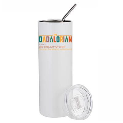 Dadalorian Definition Like A Dad But Way Cooler Stainless Steel Tumbler