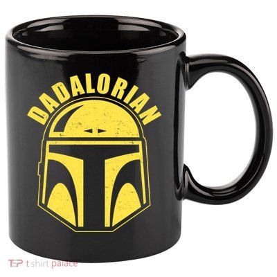 Dadalorian Helmet 11oz C Handle Ceramic Mug