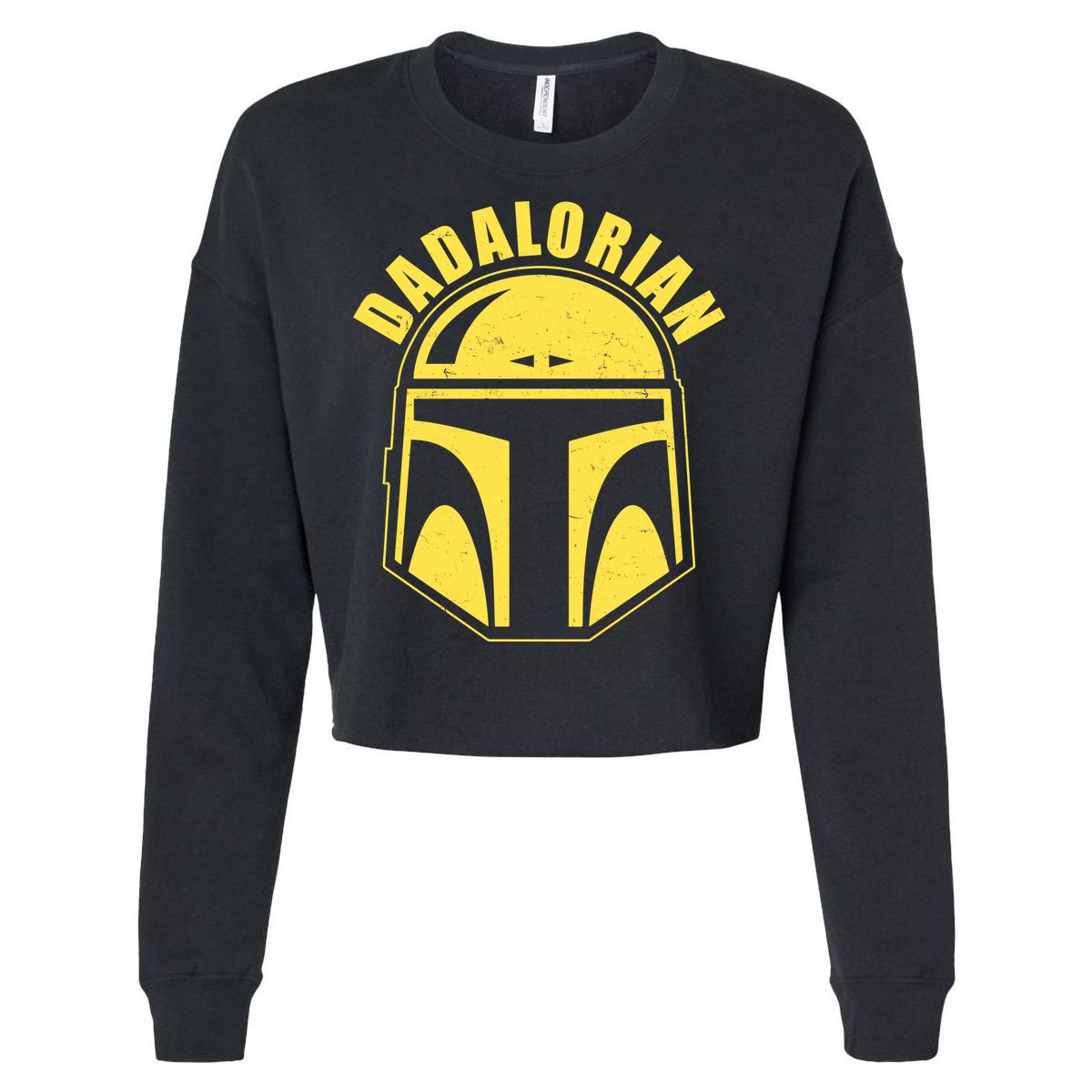 Dadalorian Helmet Cropped Pullover Crew