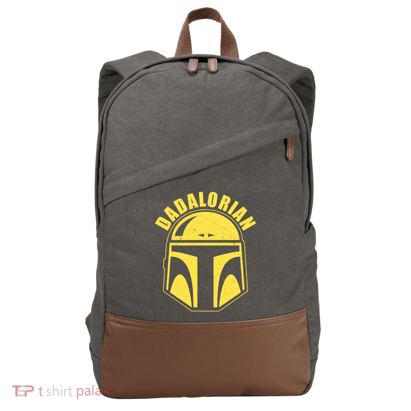 Dadalorian Helmet Cotton Canvas Backpack