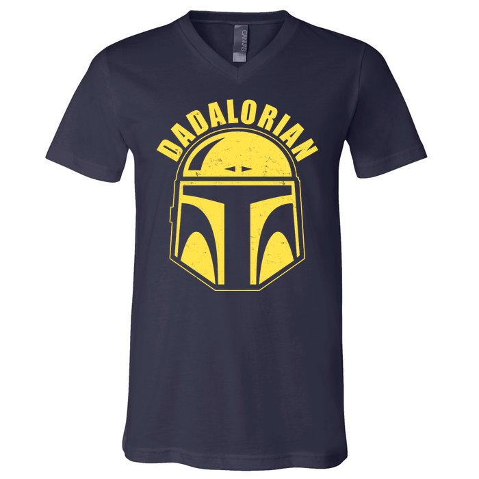 Dadalorian Helmet V-Neck T-Shirt