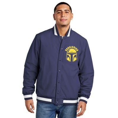 Dadalorian Helmet Insulated Varsity Jacket