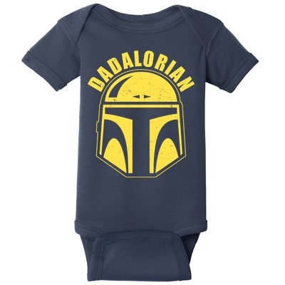 Dadalorian Helmet Baby Bodysuit