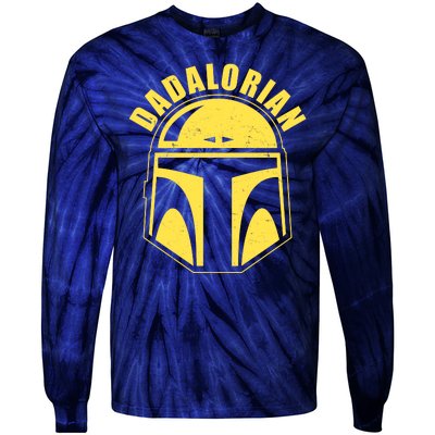 Dadalorian Helmet Tie-Dye Long Sleeve Shirt