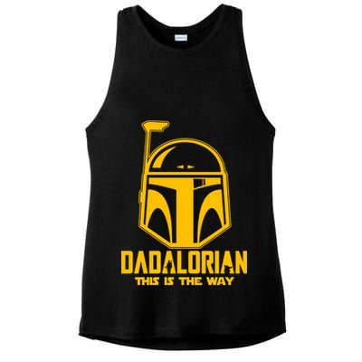 Dadalorian This Is A Way Ladies PosiCharge Tri-Blend Wicking Tank