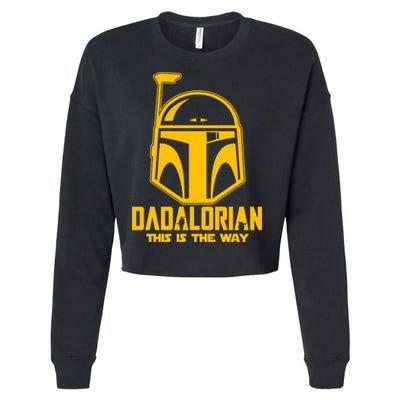 Dadalorian This Is A Way Cropped Pullover Crew