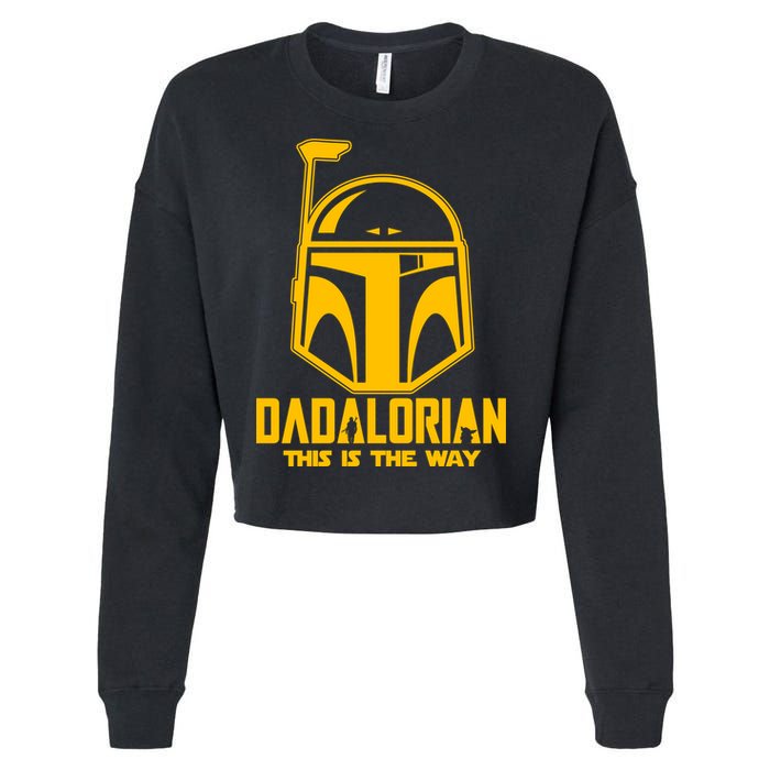 Dadalorian This Is A Way Cropped Pullover Crew
