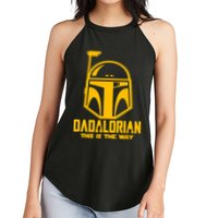 Dadalorian This Is A Way Women's Perfect Tri Rocker Tank