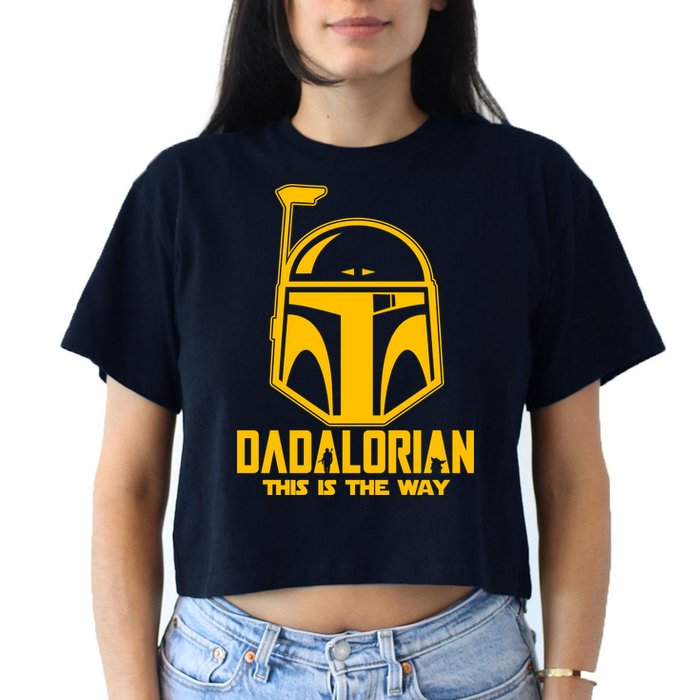Dadalorian This Is A Way Crop Top