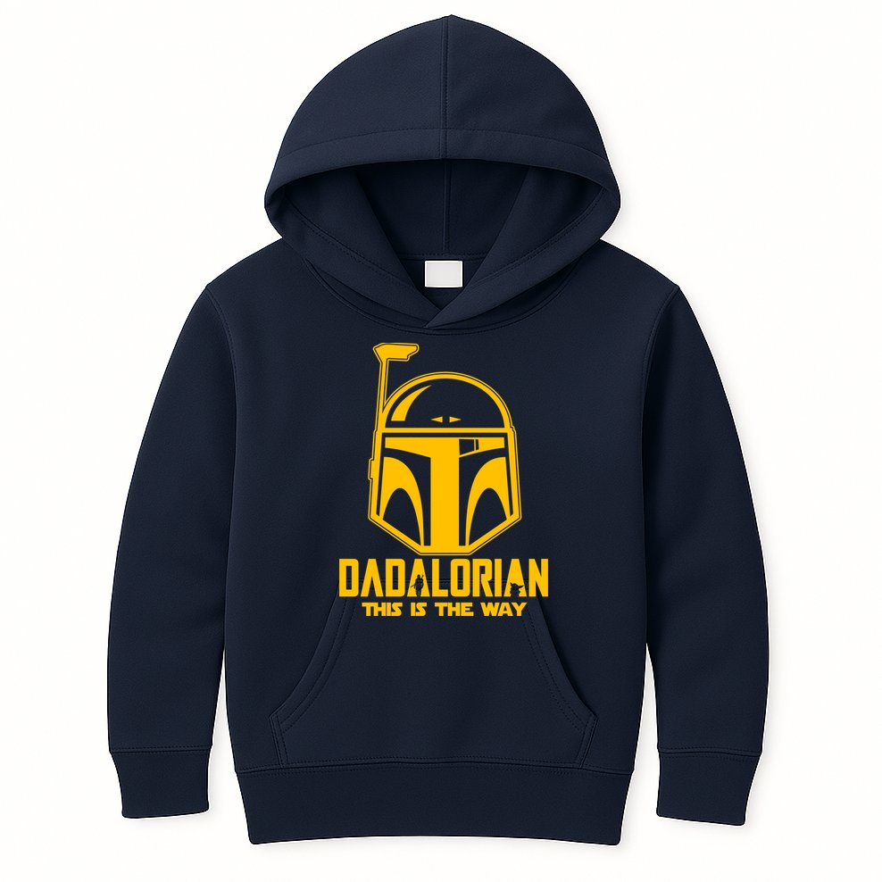 Dadalorian This Is A Way Kids Hoodie