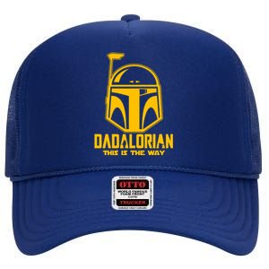 Dadalorian This Is A Way High Crown Mesh Back Trucker Hat