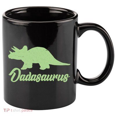 Dadasaurus 11oz C Handle Ceramic Mug