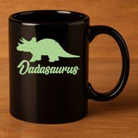 Dadasaurus 11oz C Handle Ceramic Mug