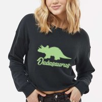 Dadasaurus Cropped Pullover Crew