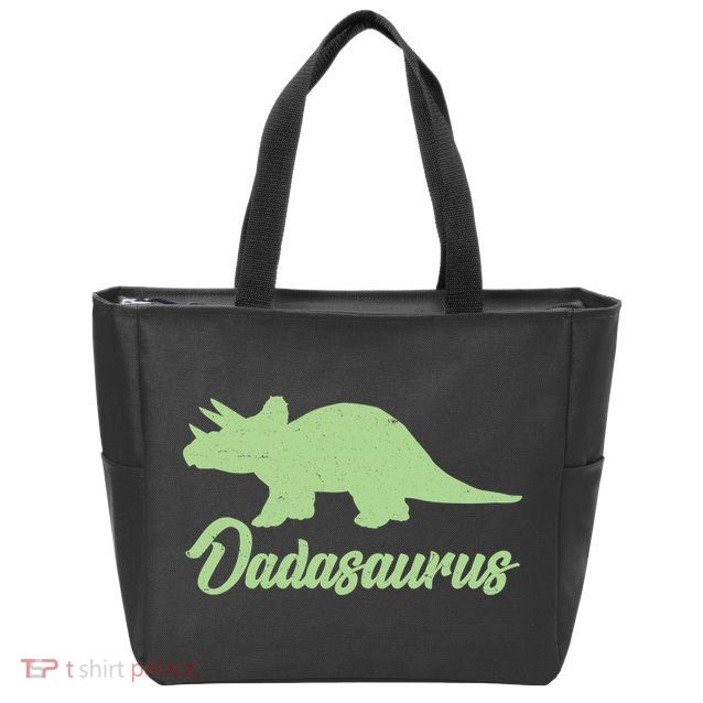 Dadasaurus Zip Tote Bag