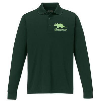 Dadasaurus Performance Long Sleeve Polo