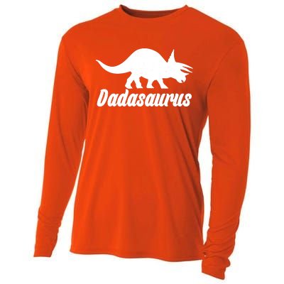 Dadasaurus Dinosaur Father's Day Cooling Performance Long Sleeve Crew