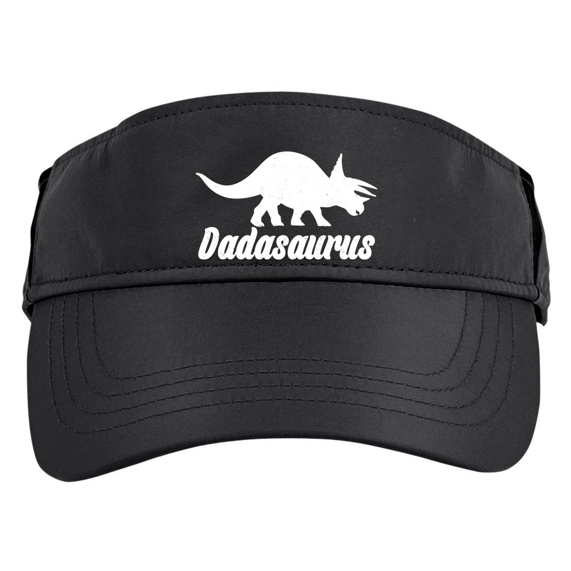 Dadasaurus Dinosaur Father's Day Adult Drive Performance Visor
