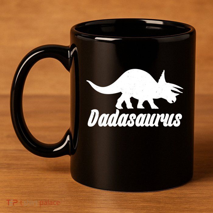 Dadasaurus Dinosaur Father's Day 11oz C Handle Ceramic Mug