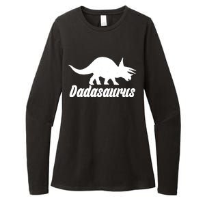 Dadasaurus Dinosaur Father's Day Womens CVC Long Sleeve Shirt