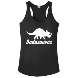 Dadasaurus Dinosaur Father's Day Ladies PosiCharge Competitor Racerback Tank