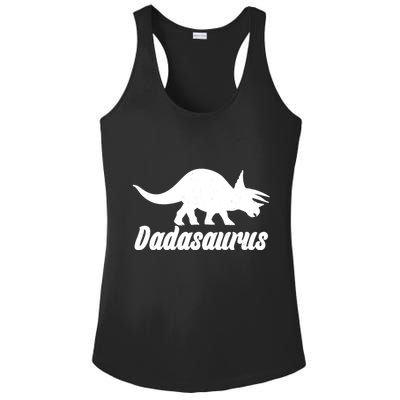 Dadasaurus Dinosaur Father's Day Ladies PosiCharge Competitor Racerback Tank