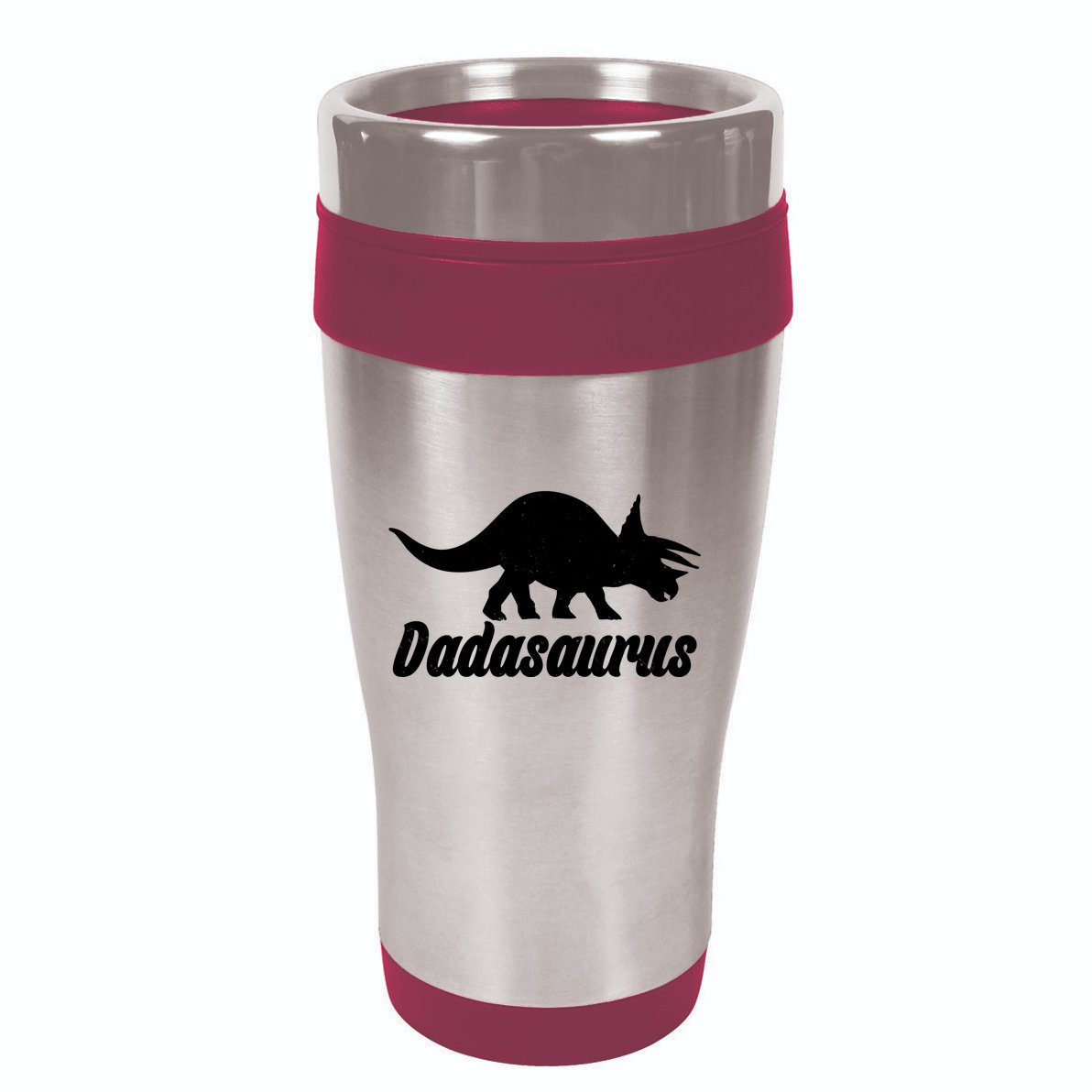 Dadasaurus Dinosaur Father's Day 16oz Travel Tumbler