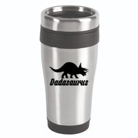 Dadasaurus Dinosaur Father's Day 16oz Travel Tumbler