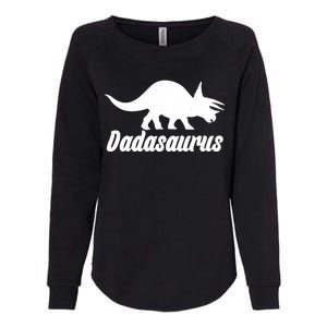 Dadasaurus Dinosaur Father's Day Womens California Wash Sweatshirt