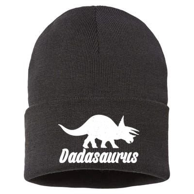 Dadasaurus Dinosaur Father's Day Sustainable Knit Beanie