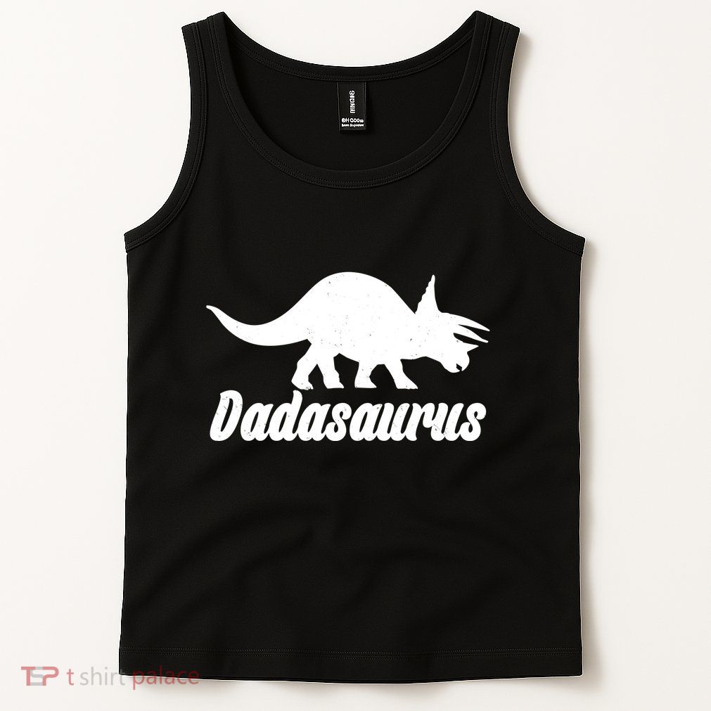Dadasaurus Dinosaur Father's Day Tank Top