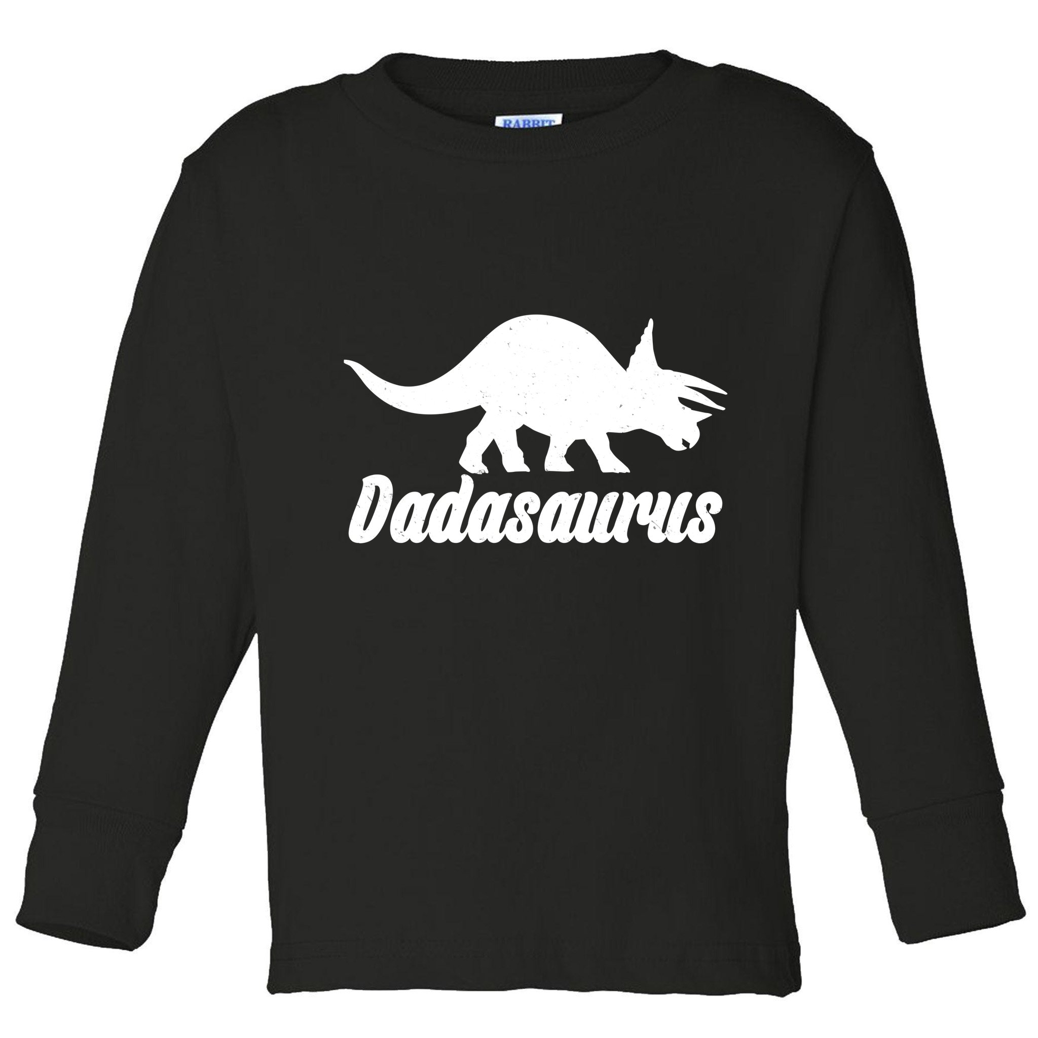 Dadasaurus Dinosaur Father's Day Toddler Long Sleeve Shirt