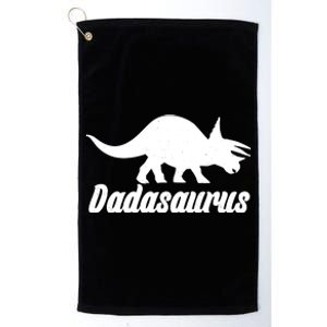 Dadasaurus Dinosaur Father's Day Platinum Collection Golf Towel