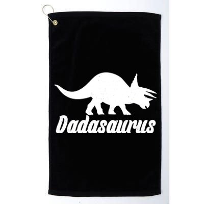 Dadasaurus Dinosaur Father's Day Platinum Collection Golf Towel