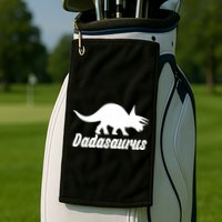 Dadasaurus Dinosaur Father's Day Golf Towel